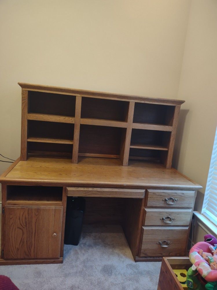Desk Solid Oak for Home or Office