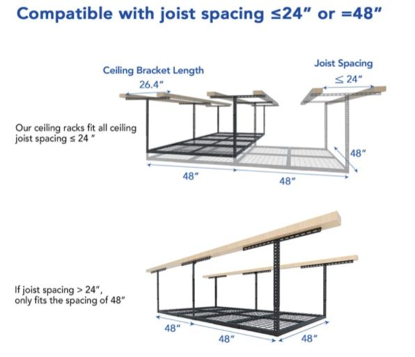 Overhead Garage Storage Rack
