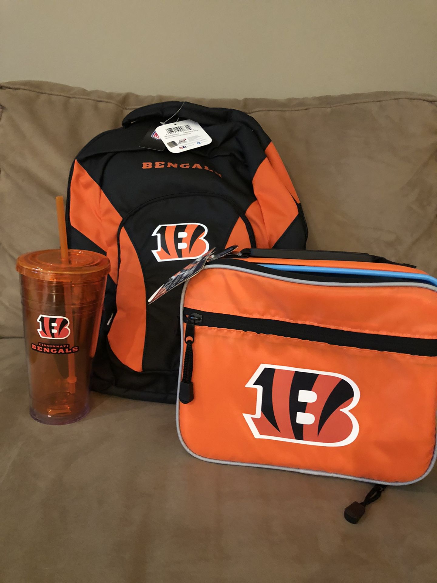 Bengals Backpack, Tumbler & Lunchbox