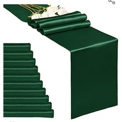 10 Pack Green Table Runner 12 X 108 Inches Thumbnail