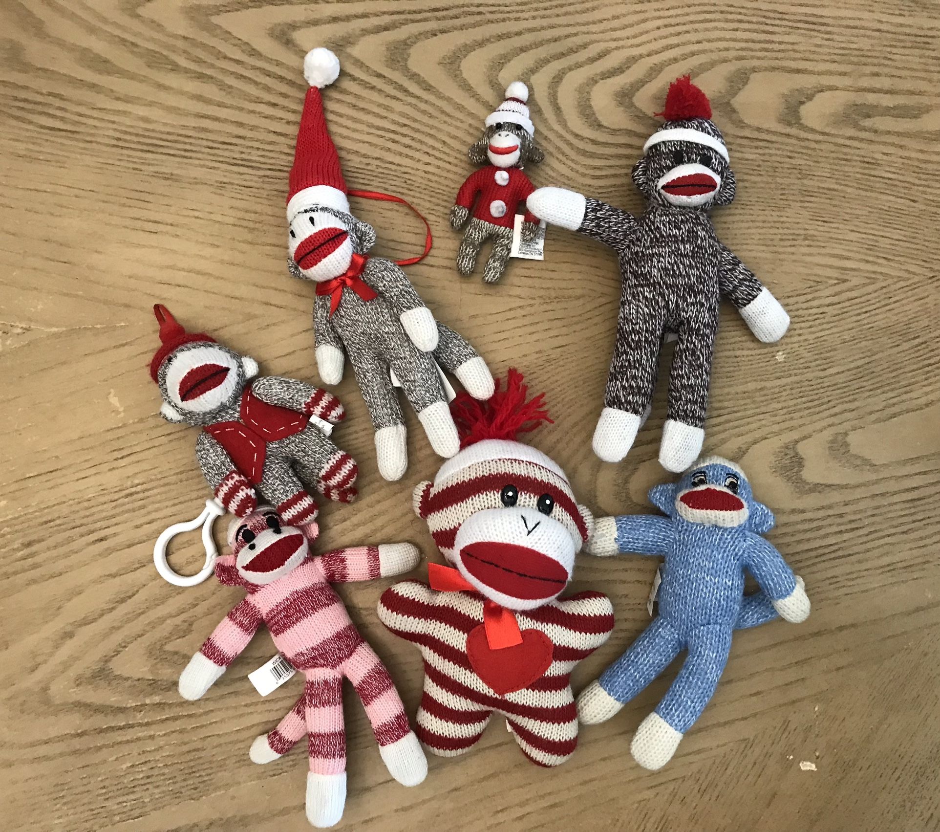 Sock Monkey Mini Plush Stuffed Toys