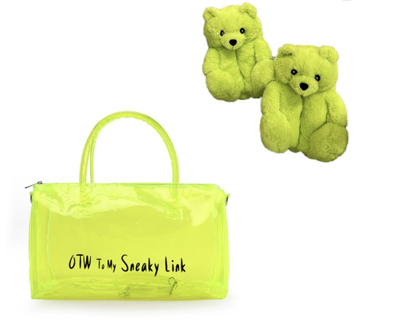 Cute Trendy Overnight Summer Bags With Matching Slippers !! Delivery Available !!