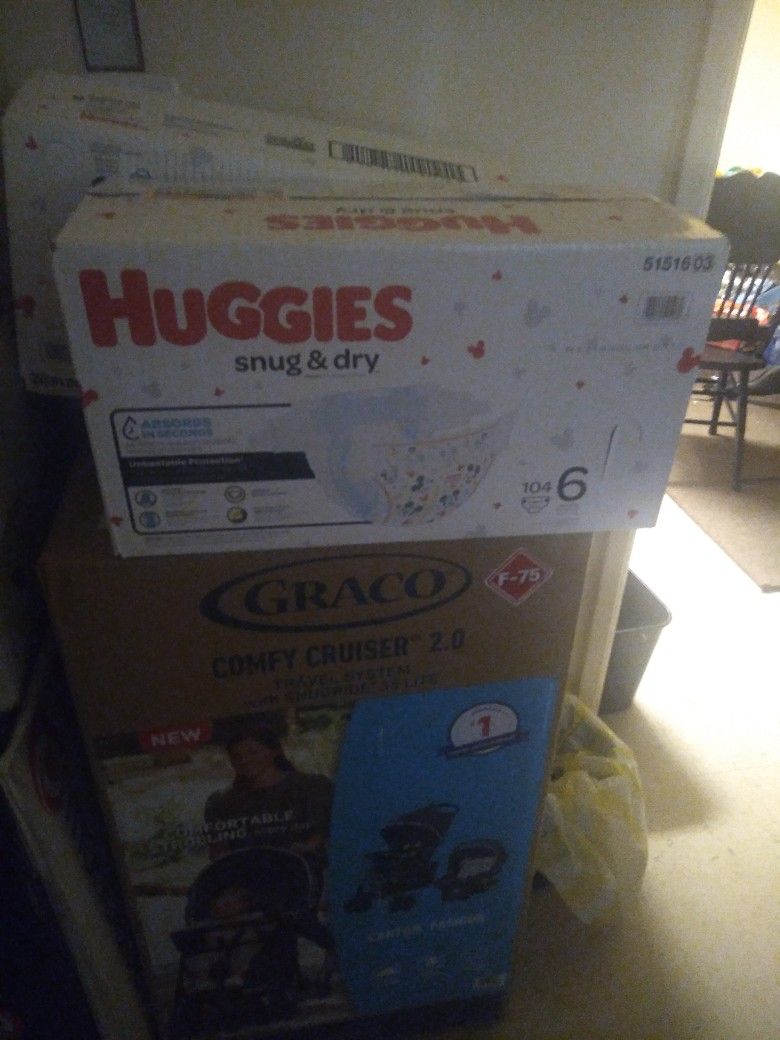 Huggies Size 6 Diapers 104 Count