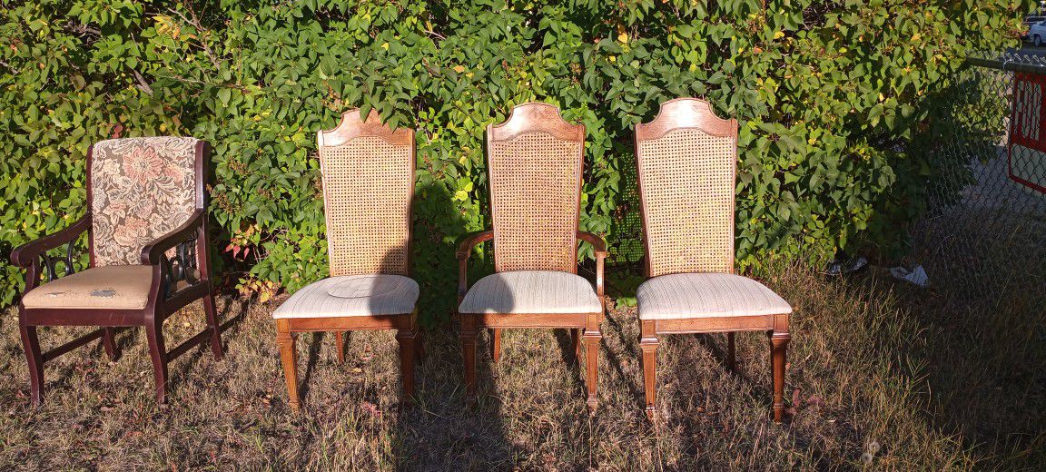 Vintage Chairs Three That Match One Seperate