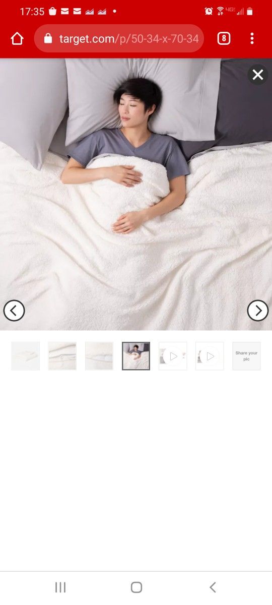 New Room Essentials 12lb Weighted Blanket Sherpa 2 Piece