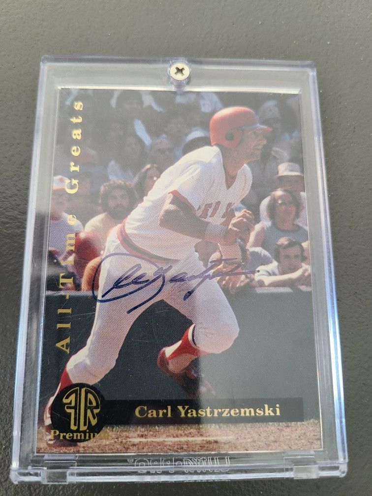 Carl Yastremski Autograph Card