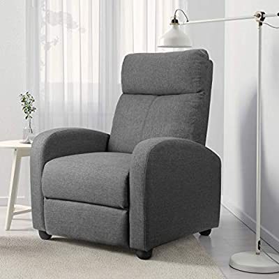 Adjustable Linen Recliner Chair