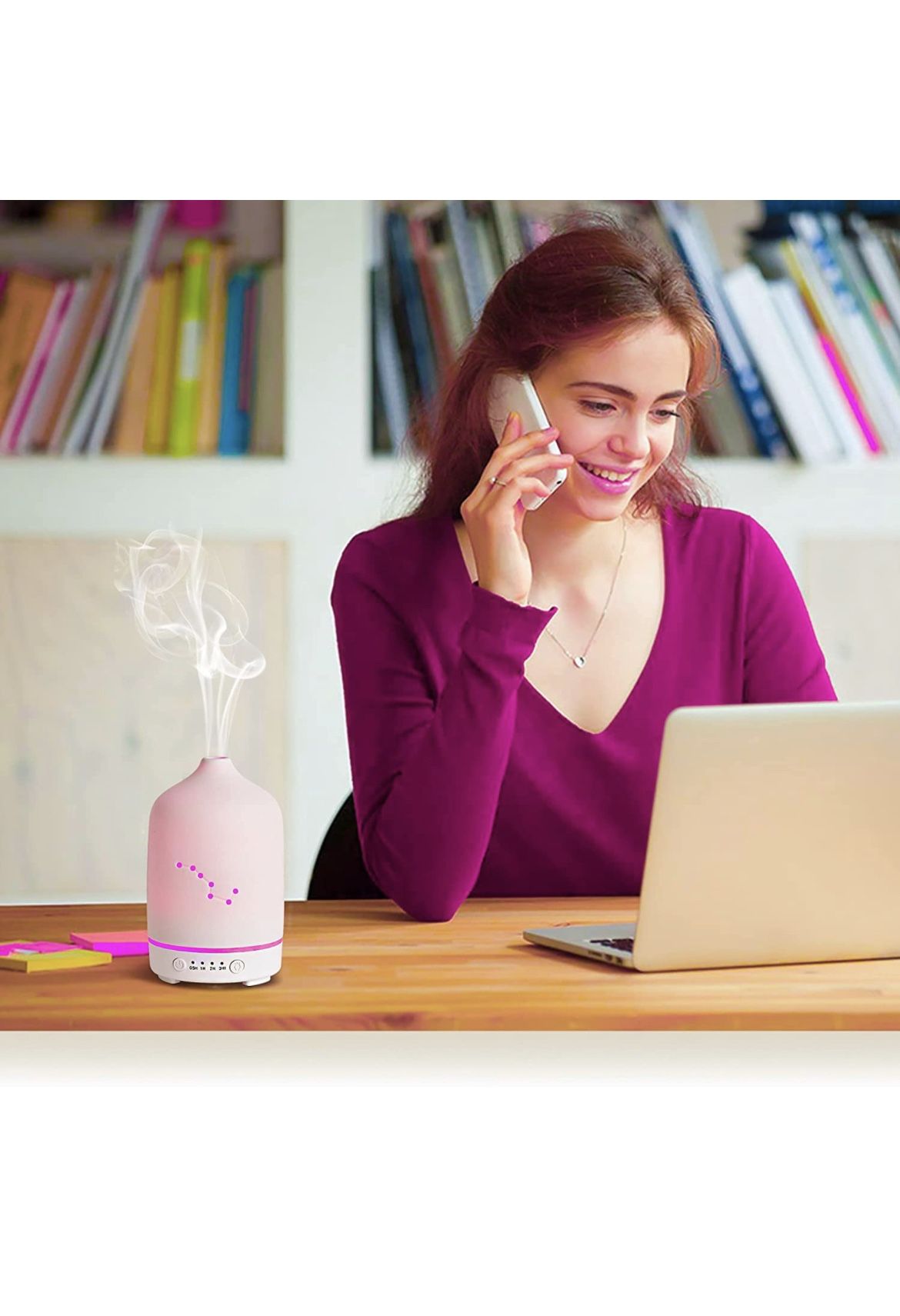 Ceramic Diffuser, Stone Essential Oil Diffuser, Ultrasonic Aromatherapy Diffusers, Big Dipper Night Light(100ml)