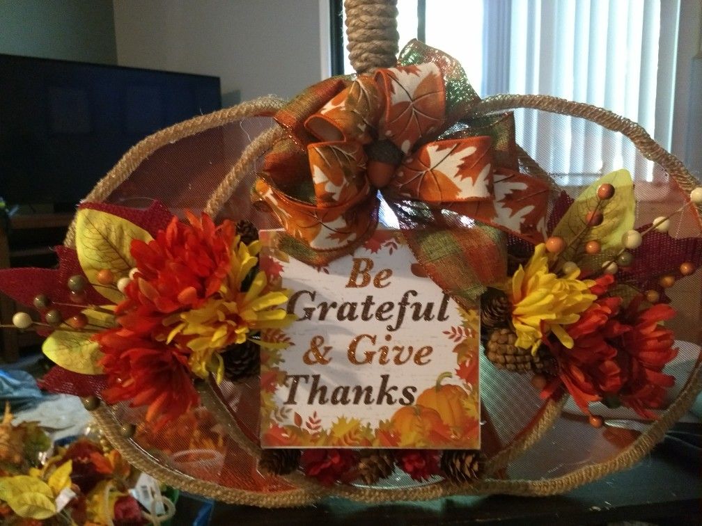 Tabletop pumpkin fall home decoration