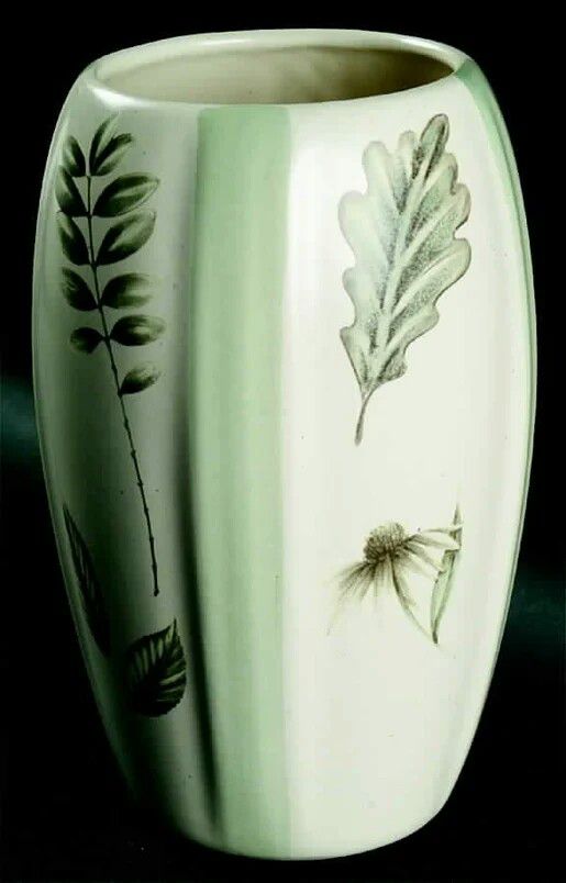 Haeger Pfaltzgraff "Naturewood" Fluted 8 1/4" Vase