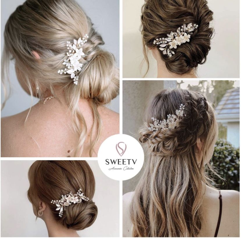 Porcelain & Ceramic Bridal Hair Accessories
