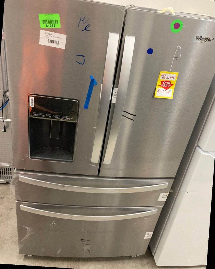 WHIRLPOOL WRX986SIHZ 26.2cu ft 4Door 36in French Door Refrigerator