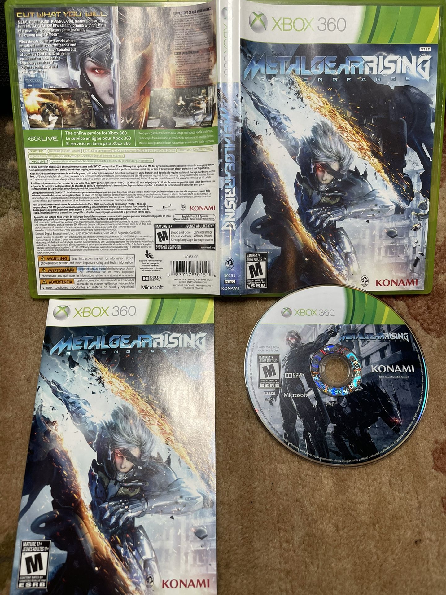 Metal Gear Rising - Xbox 360