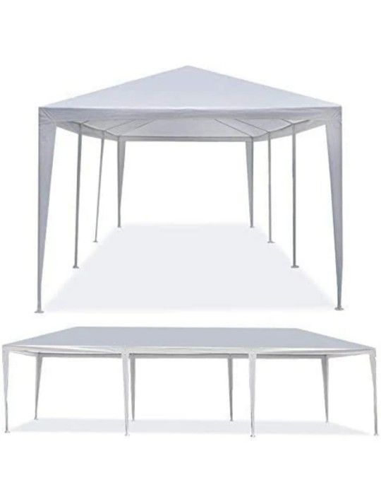 10'x 30' White Gazebo Wedding Party Tent Canopy With 6 Windows & 2 Sidewalls-8