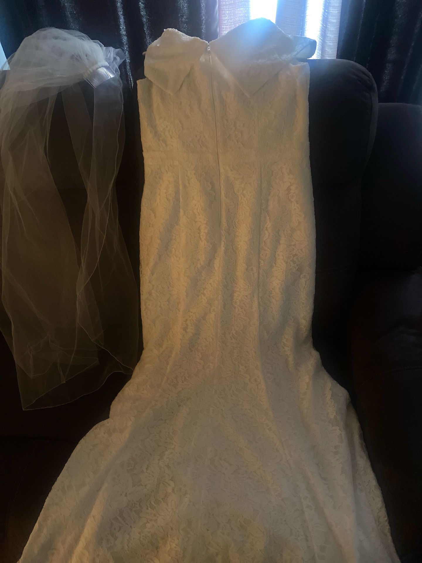 David’s Bridal Wedding Dress White