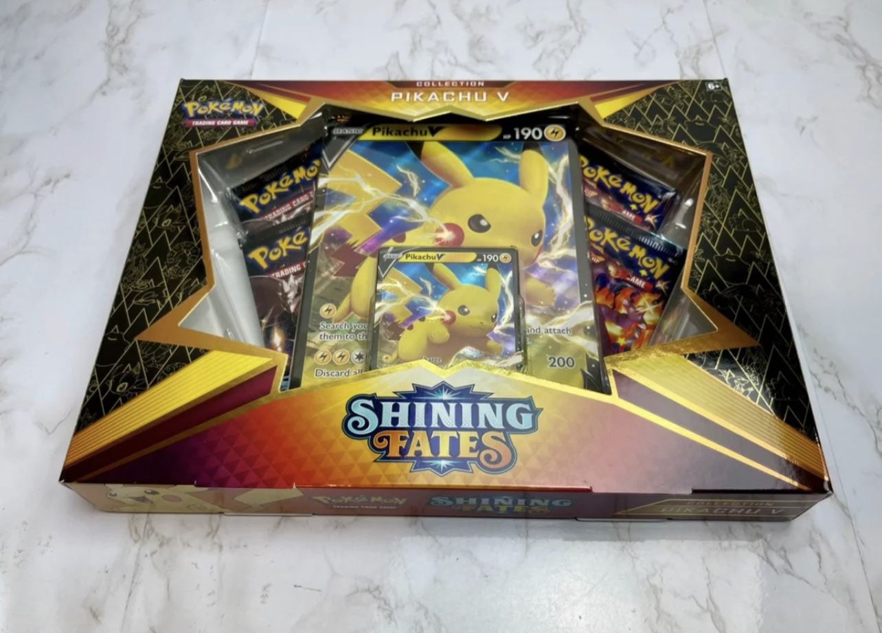 Pokemon Shining Fates Pikachu V Box Set