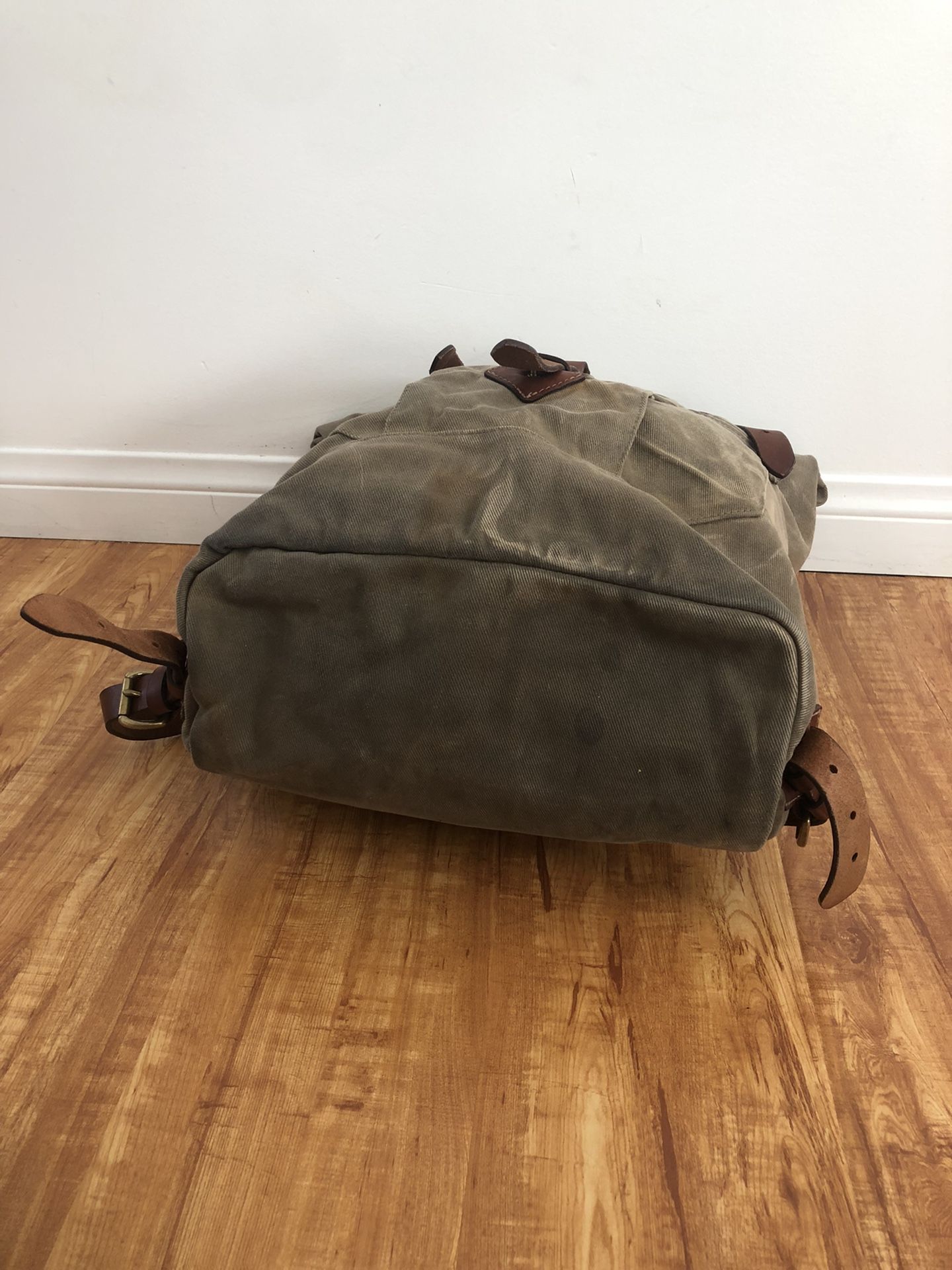 Tanner Goods Wilderness Backpack - Roll top Wax Canvas Backpack