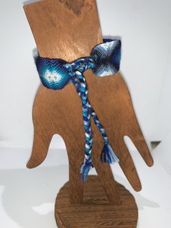 Handwoven Blue Bracelet  Thumbnail