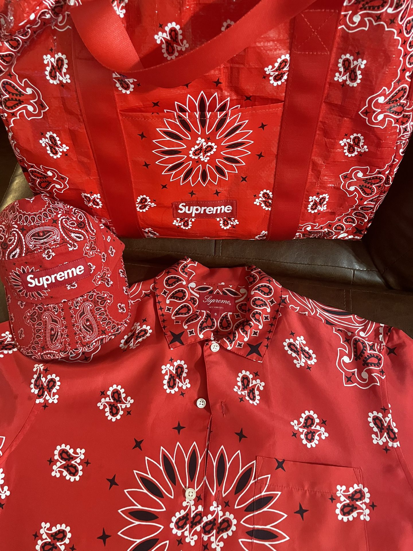 Supreme Red Bandana 