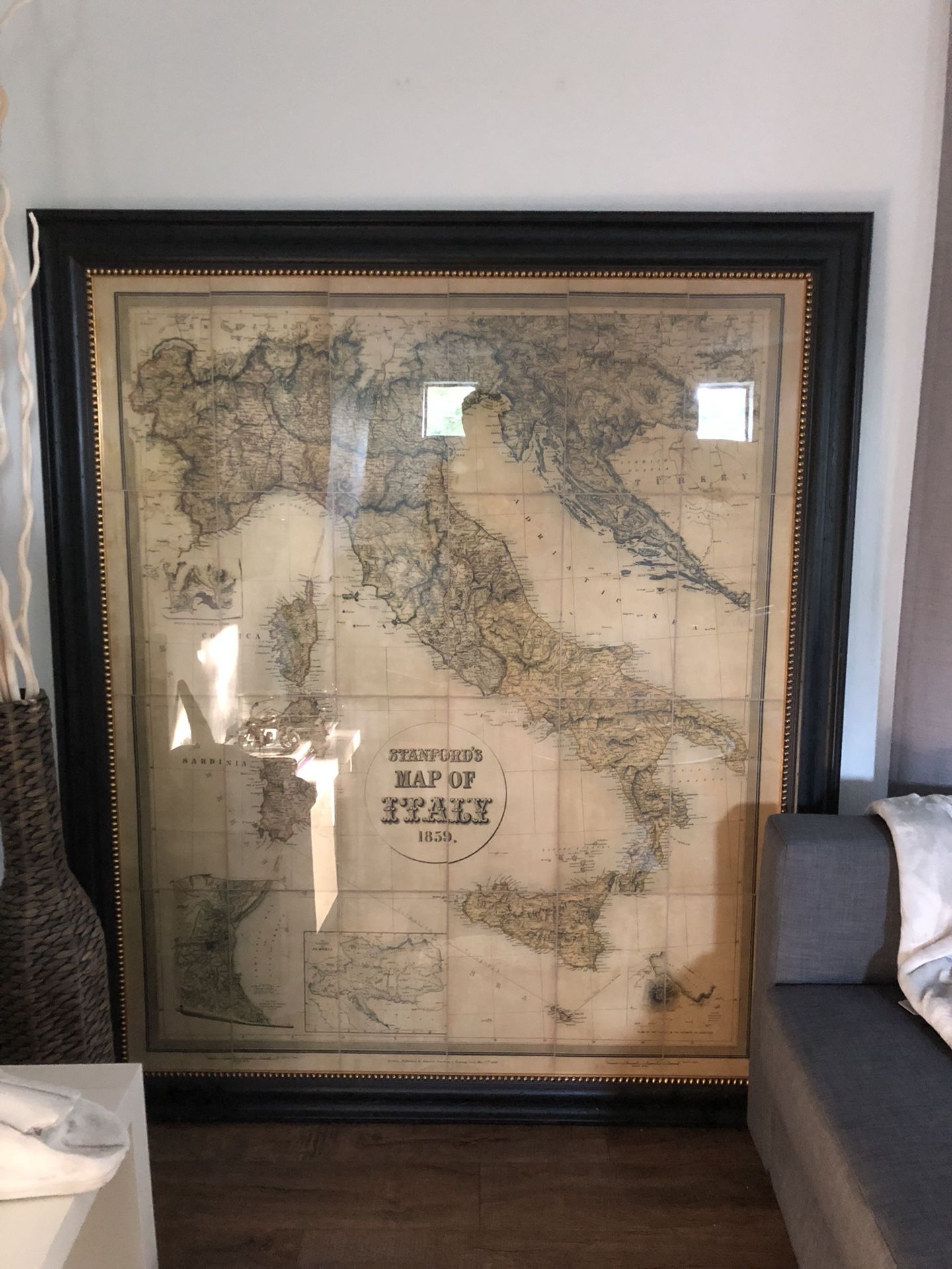 Stanford S Map Of Italy 1859 Restoration Hardware Stanford's 1859 Map Of Italy For Sale In Austin, Tx -  Offerup