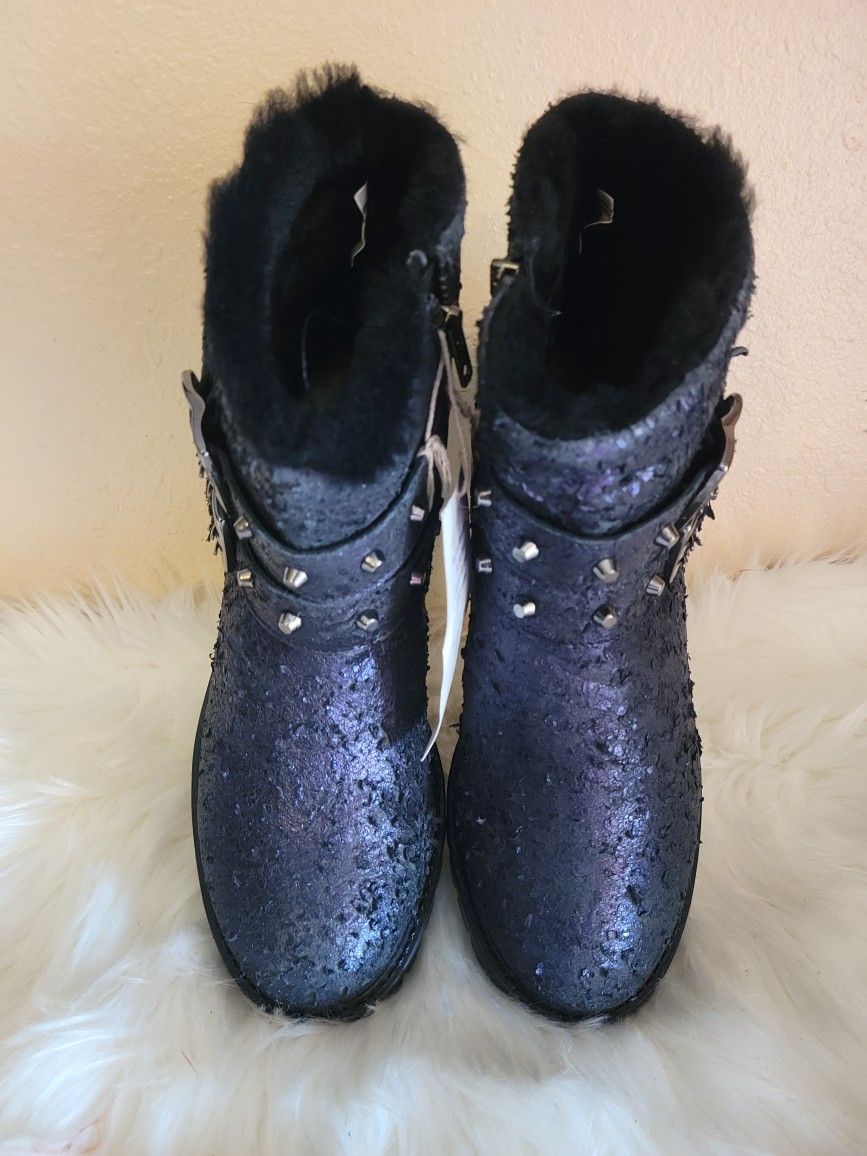 ROSS AND SNOW Stefana Double Buckle Strap Boot 8