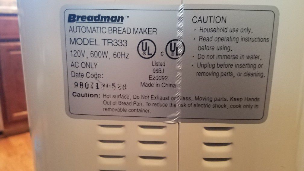 Automatic bread maker