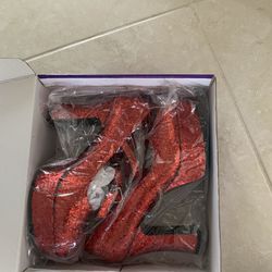 Halloween Red Glitter Shoes  Thumbnail