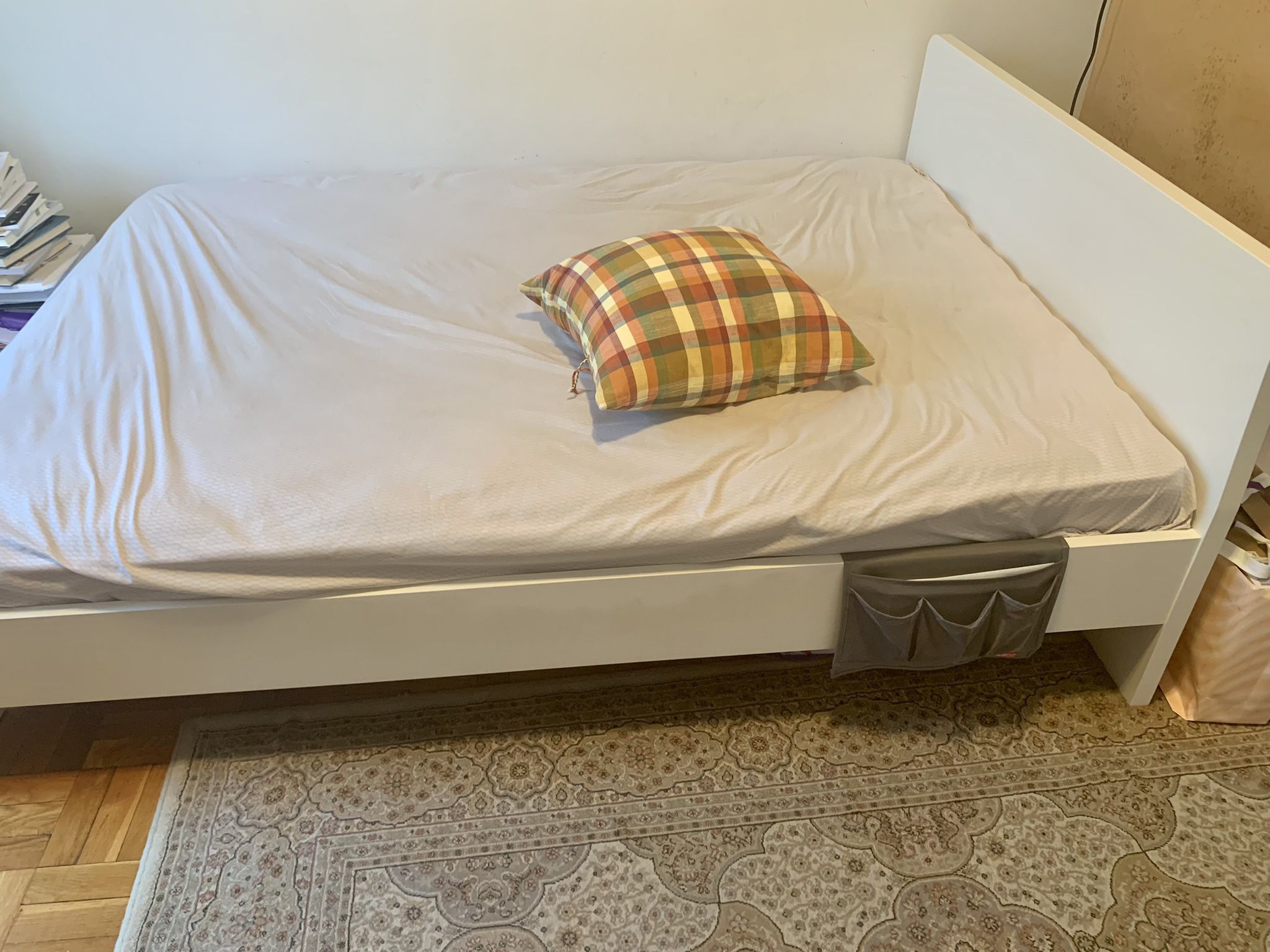 White IKEA Bed 