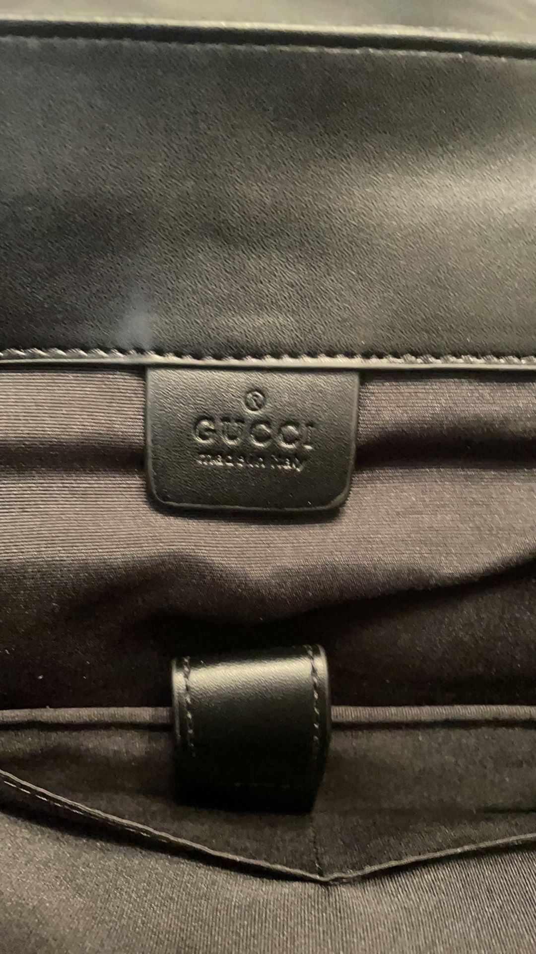 Black Gucci backpack