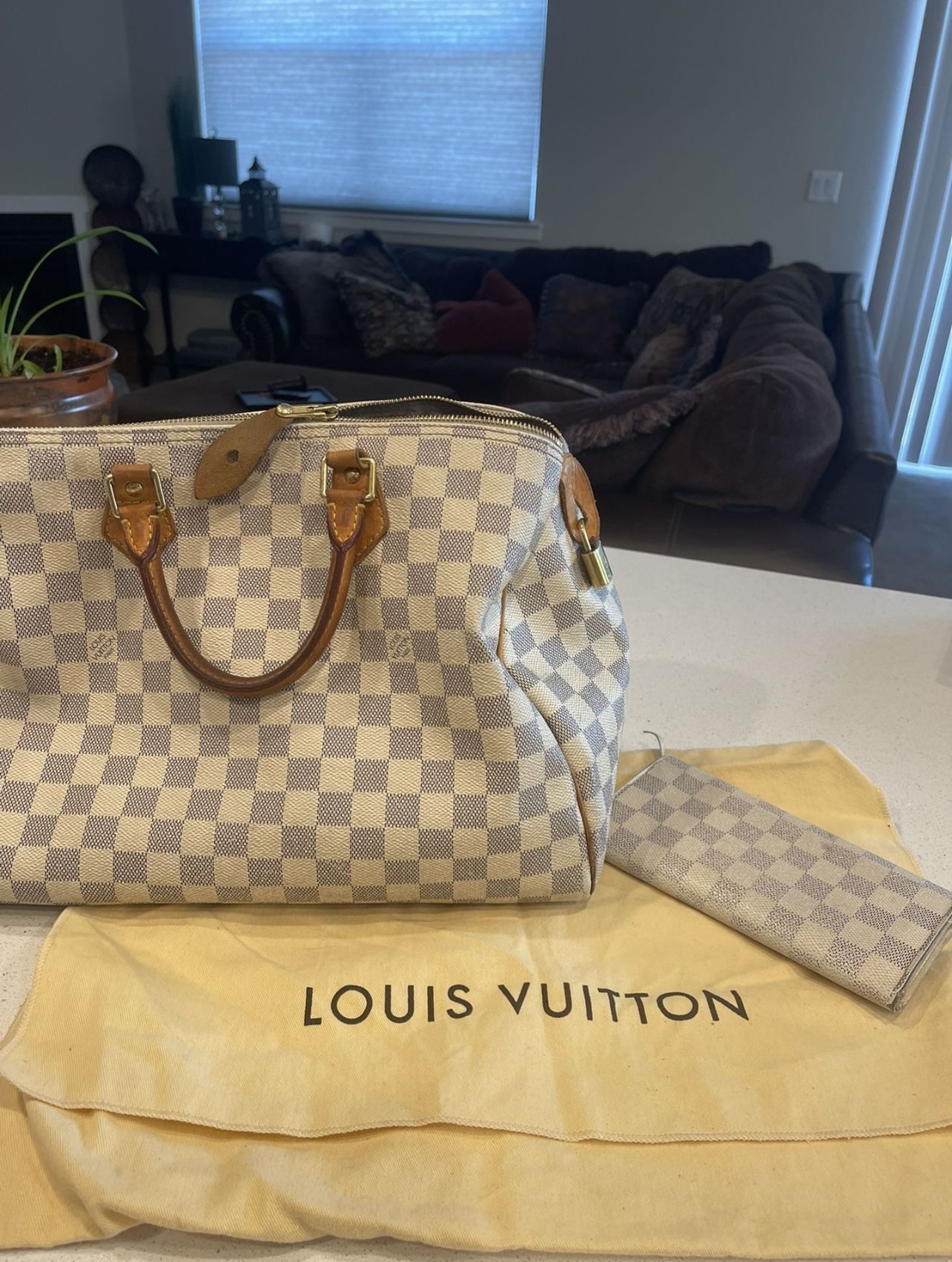 Louis Vuitton Speedy 35 Bag & Wallet