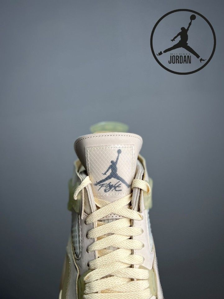 Jordan 4 Retro Off White Sail Never Used