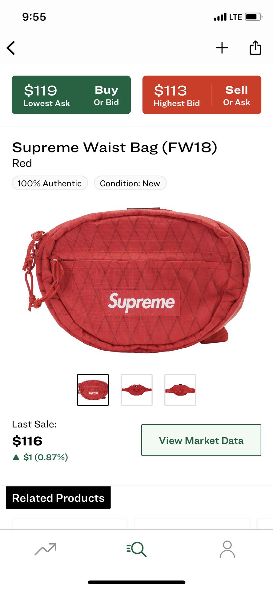 Supreme Shoulder Bag Red And Supreme Headband Red 