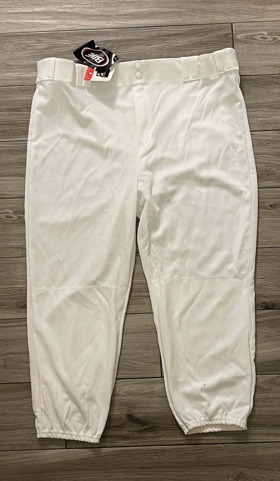 Bike Athletic Style 4108 White Adult Baseball Pants w/Belt Loops Size XXL NEW