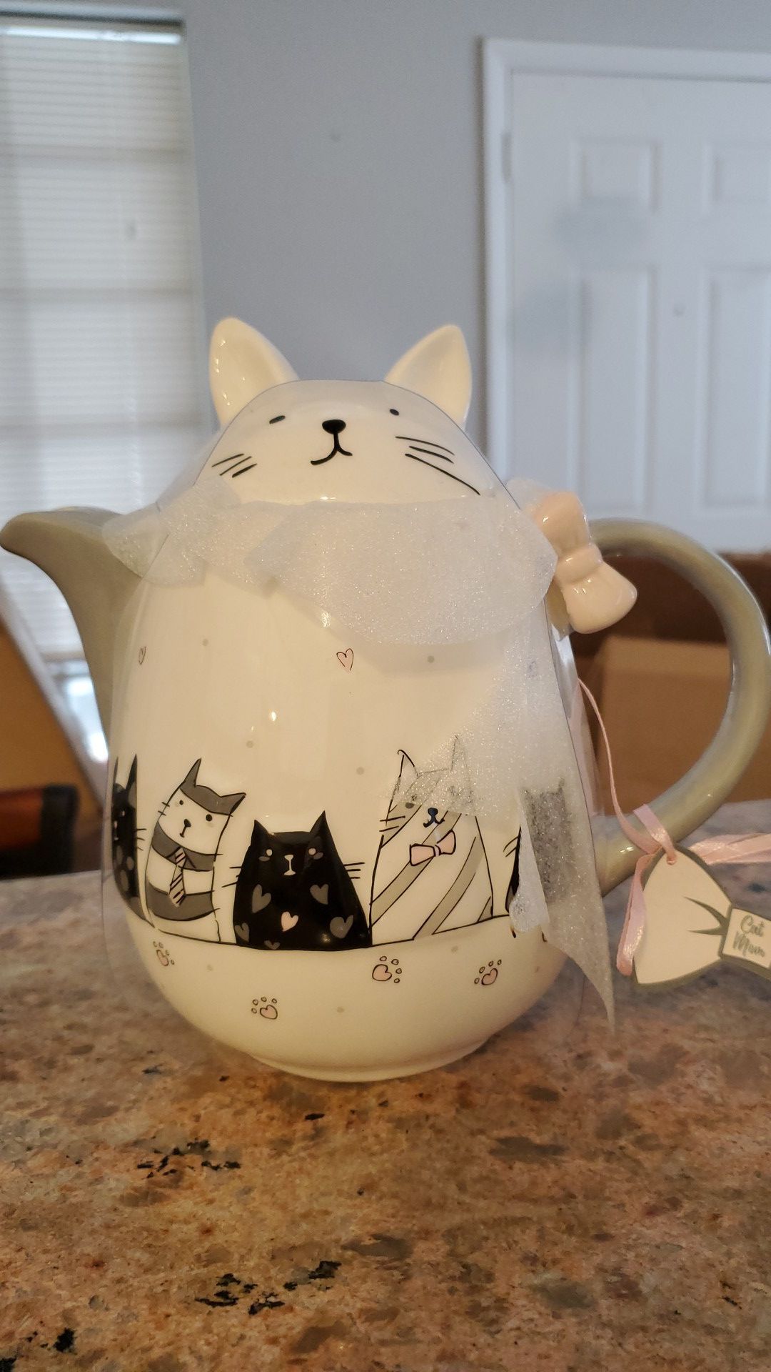 Cat Mom Tea Kettle & Mug set