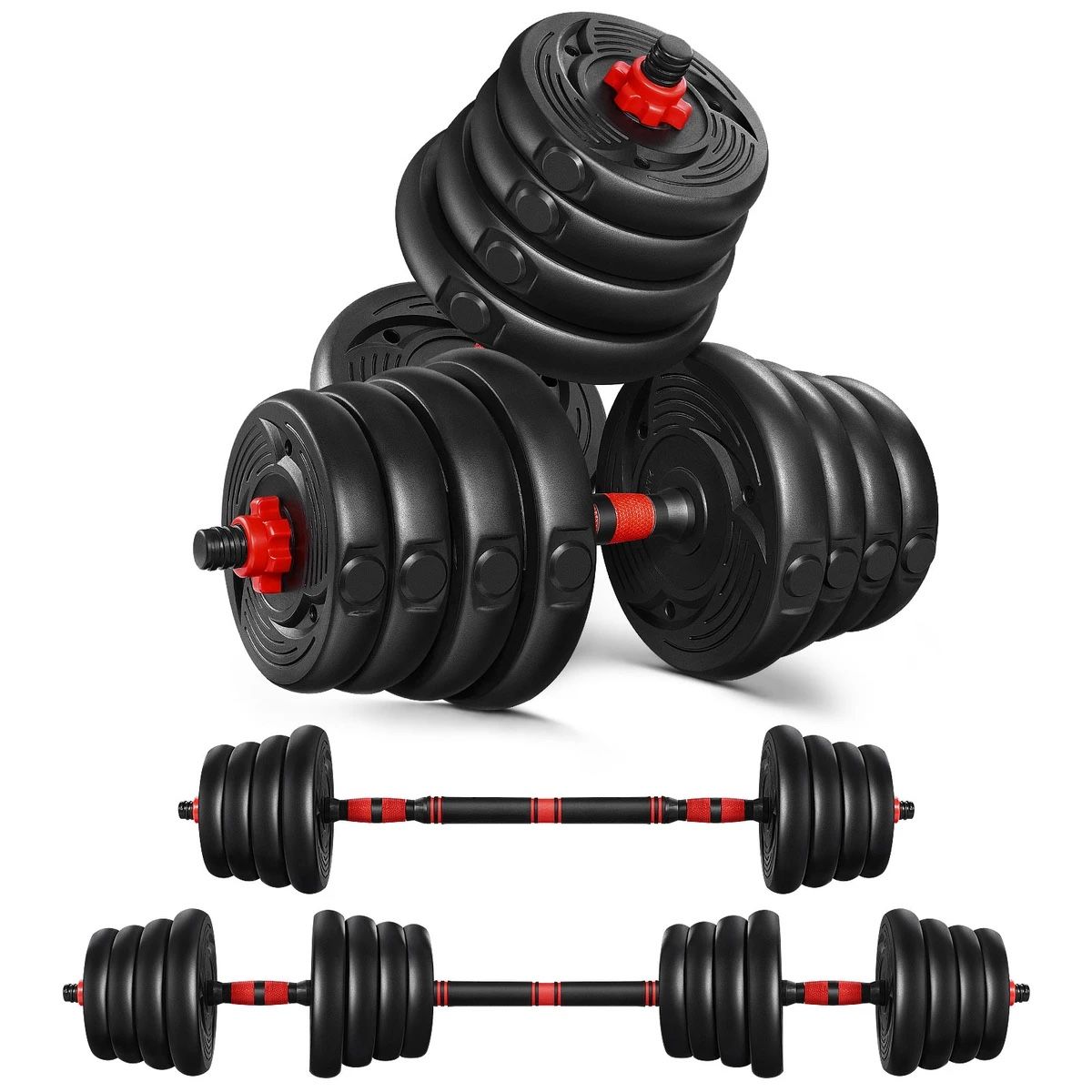 Adjustable dumbbell barbell set ON SALE❗️