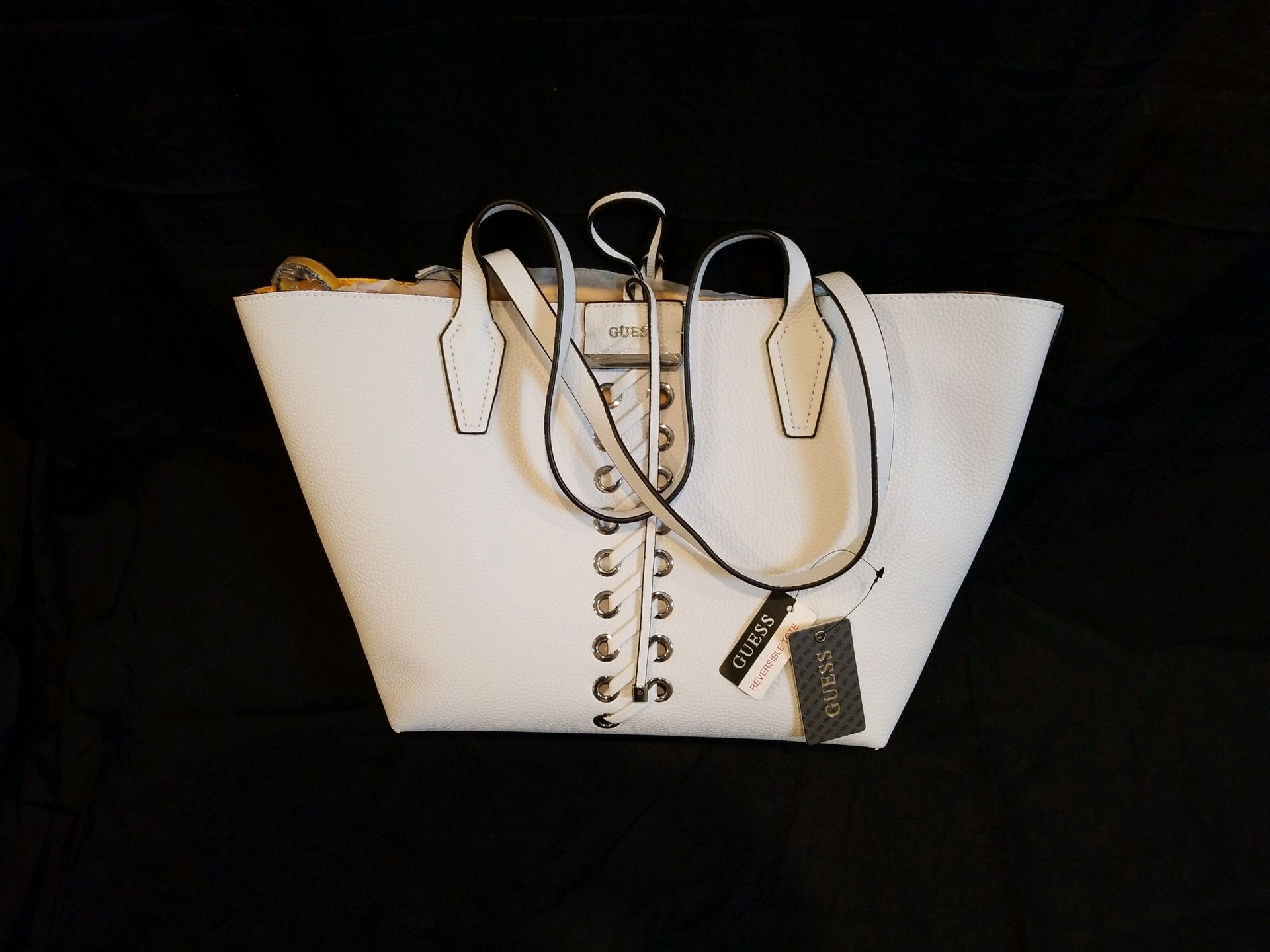 Guess Tote / Reversible White / Yellow