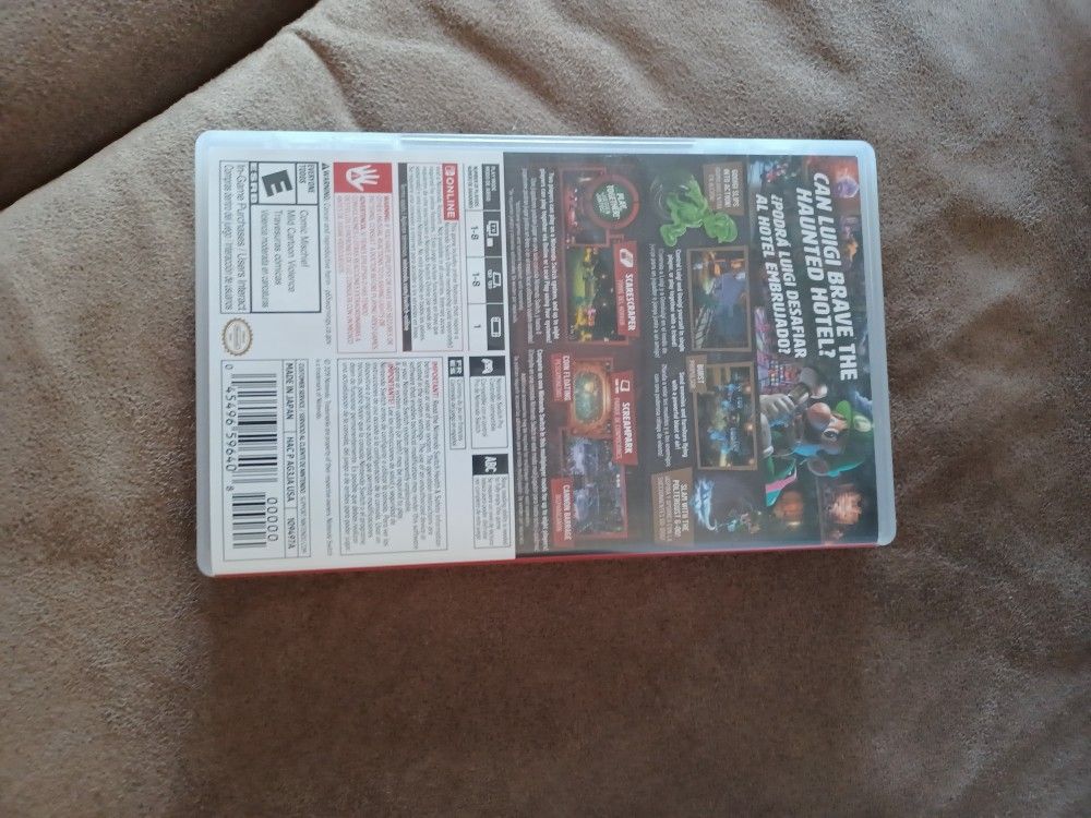 Luigi's Mansion 3 Video Game Case