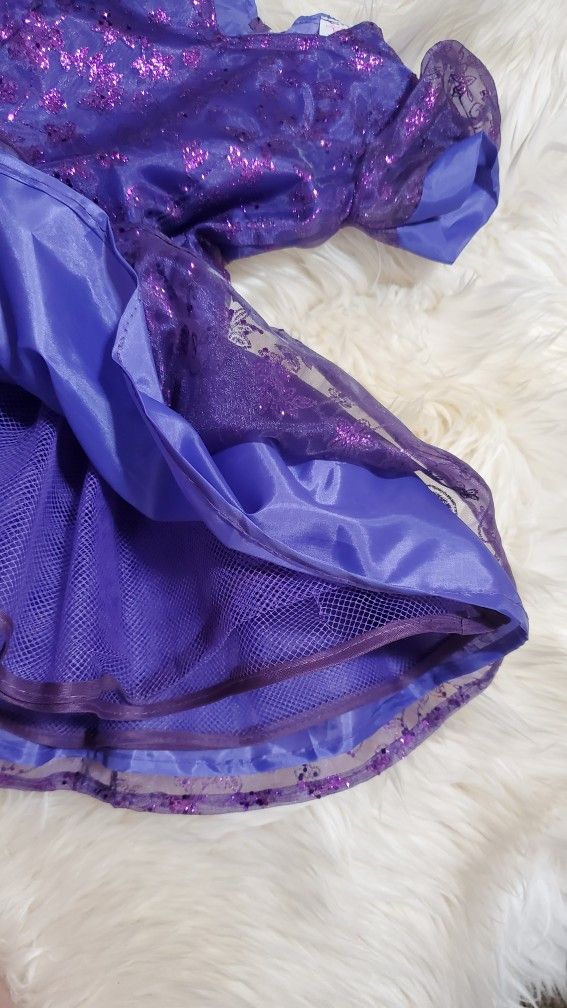 Girl’s Deluxe CUSTOME MADE Purple Fairy Butterfly Halloween Costume Size S/M 5-8