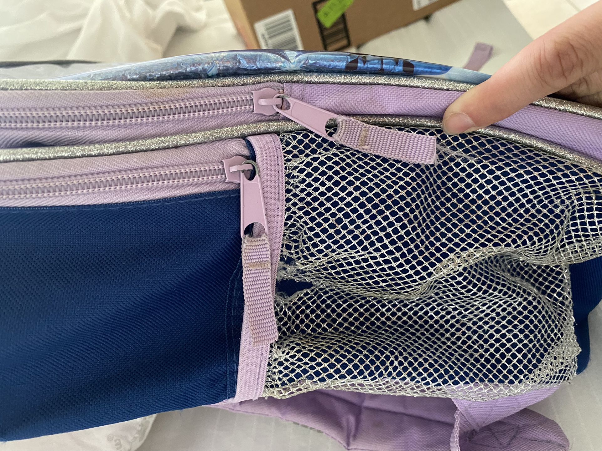 Disney Frozen Elsa & Anna Preowned Backpack + Game Set