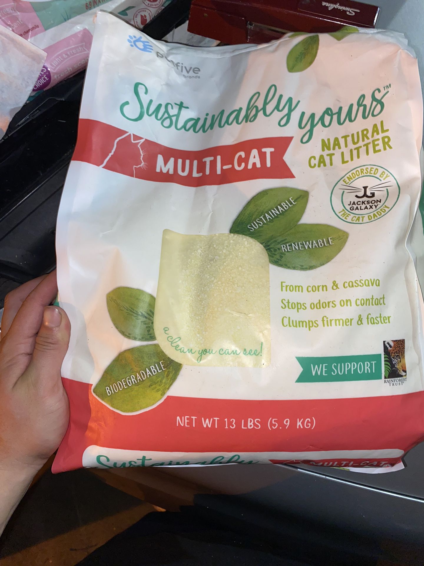 Sustainably Yours Clumping Multi-Cat Corn Cat Litter - 