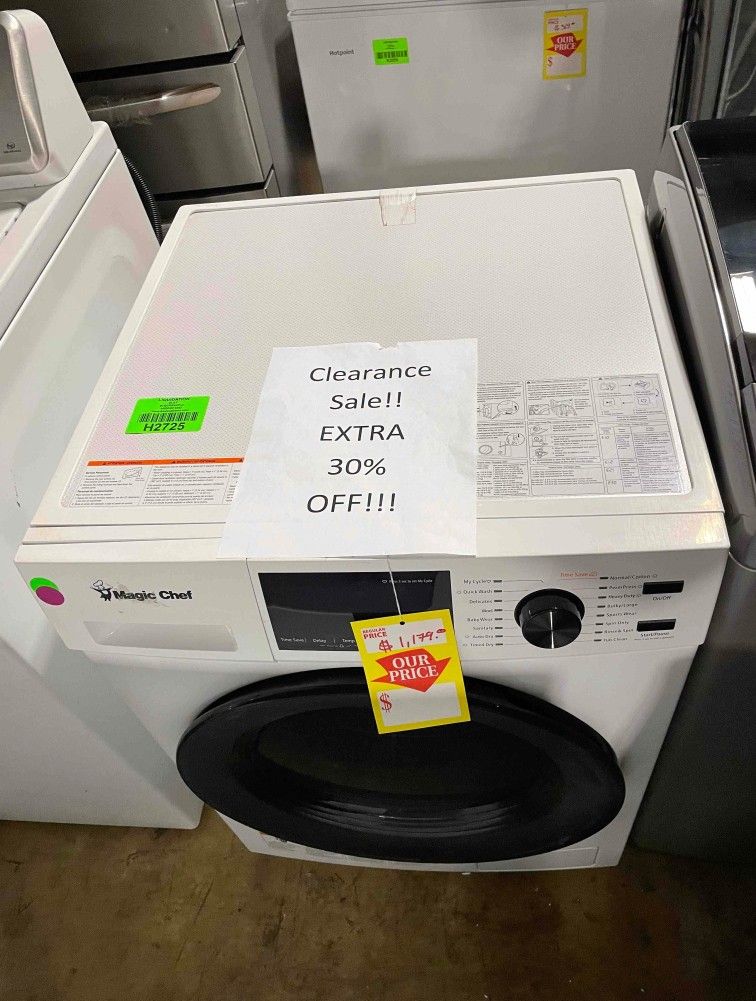 MAGIC CHEF MCSCWD27W5 All in One Ventless and Washer Dryer Combo for Sale in Houston, TX OfferUp