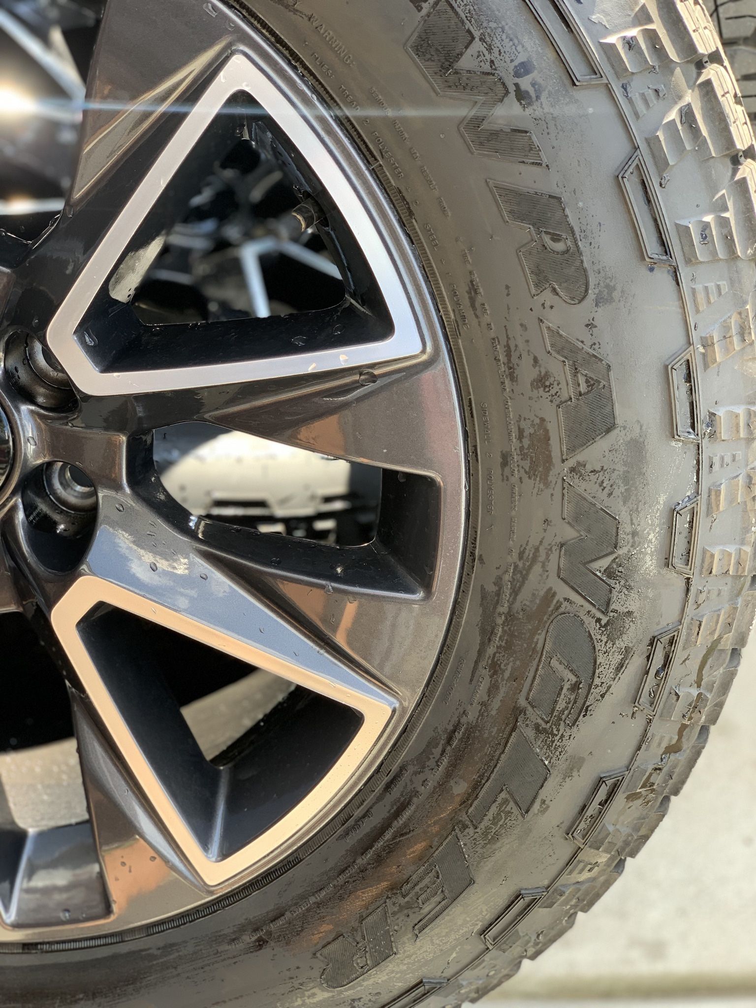 SET OF WHEELS AND TIRES 20”