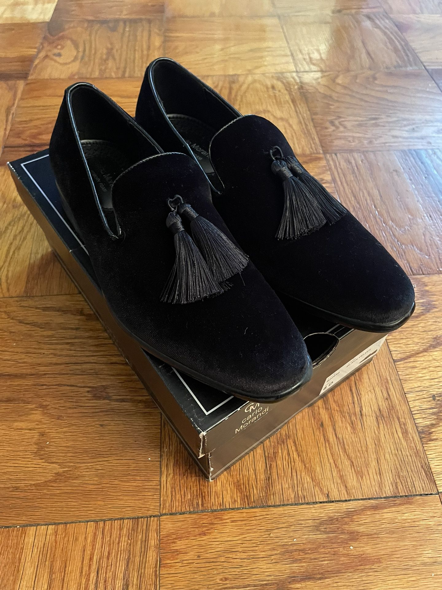 Carlo Morandi Velvet Dress Shoes