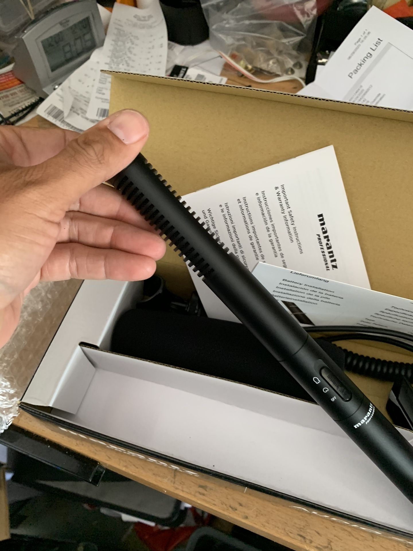 Marantz shot gun microphone new