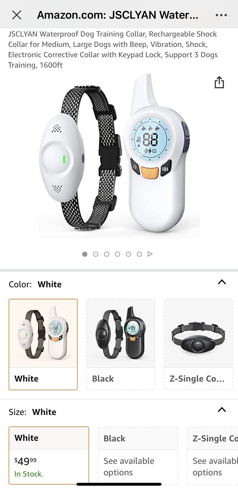 Dog Training Collar, New