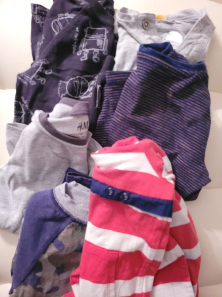 Lot OF 6 Long Sleeve 1 1/2 And 2T Boys H&M And EGG SUSAN LAZARO  Tshirts