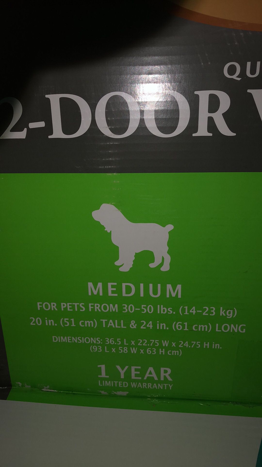 Retriever Medium Sized Two Door Dog Cage
