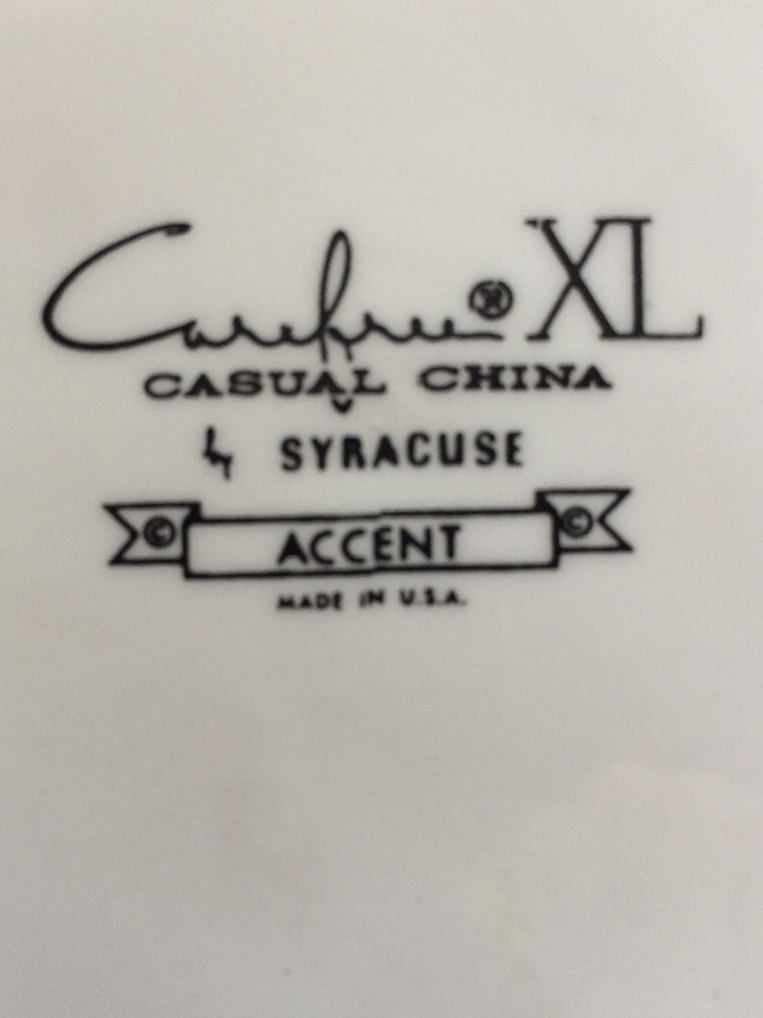 Syracuse Casual XL China-  Vintage 