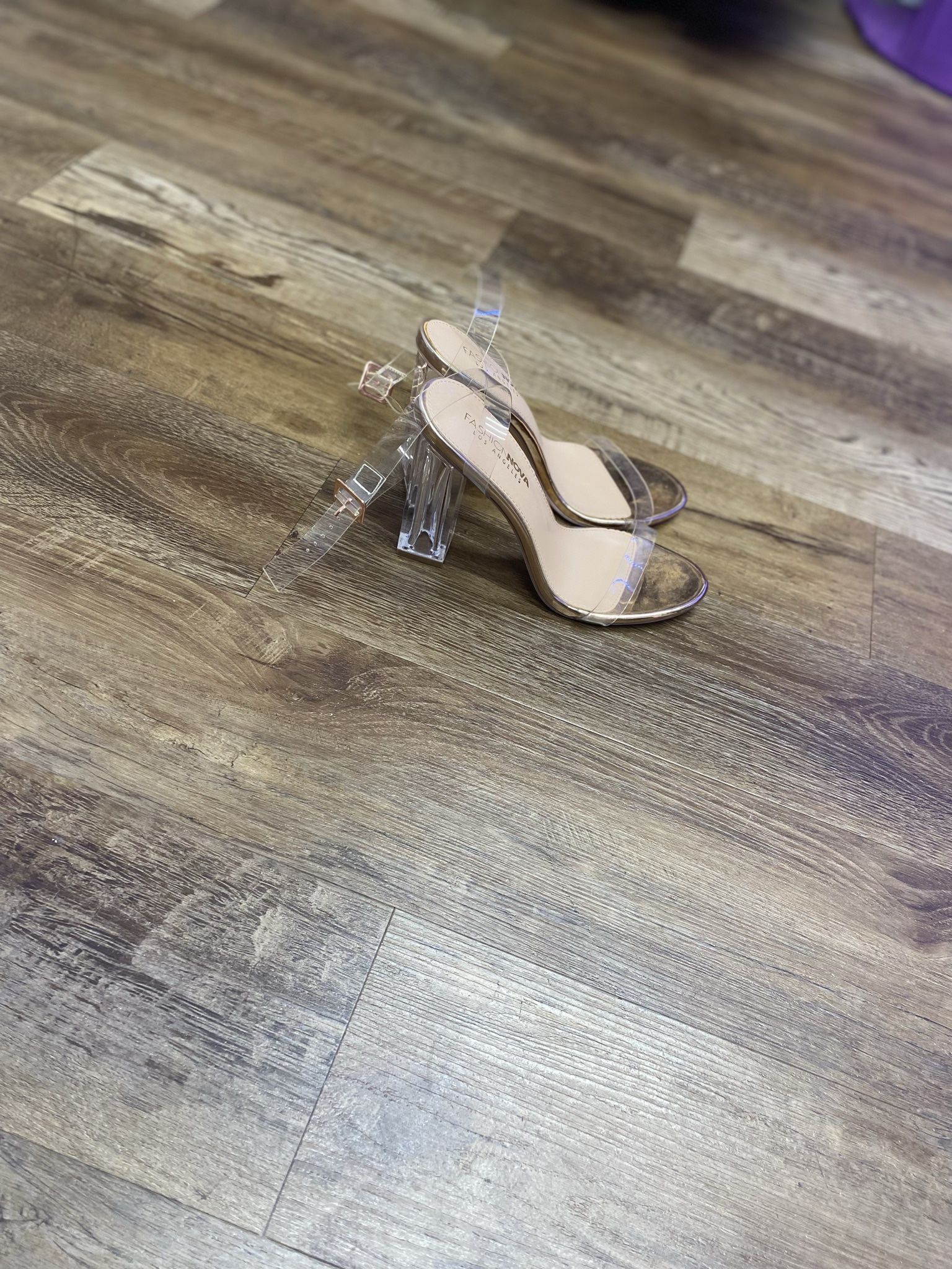Clear Strap Heels