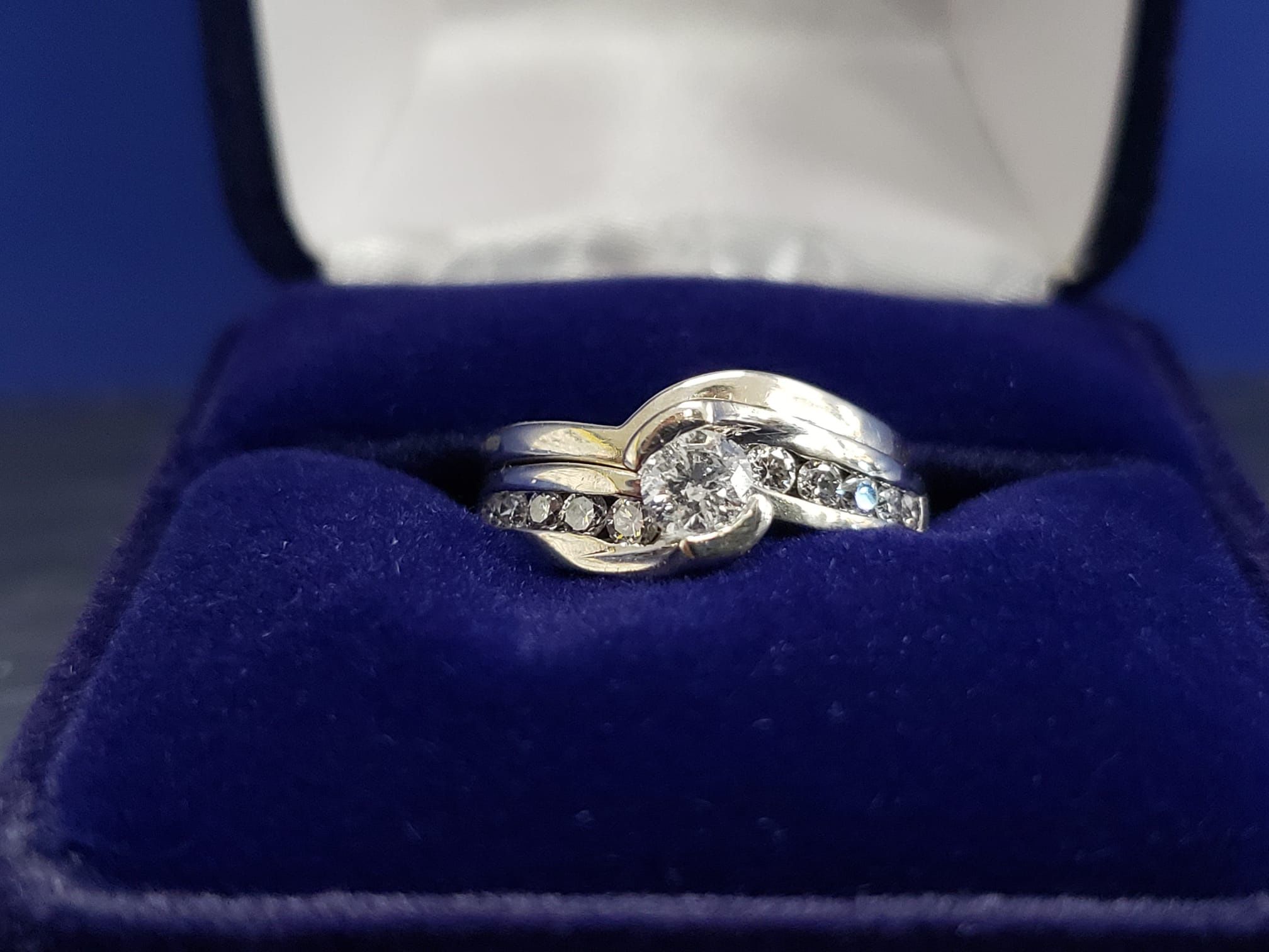 14K W/G Diamond Engagement Ring Approx 1ctw Size 5.5